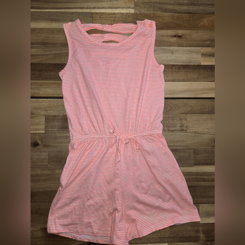 btween Pink Striped Kids Romper